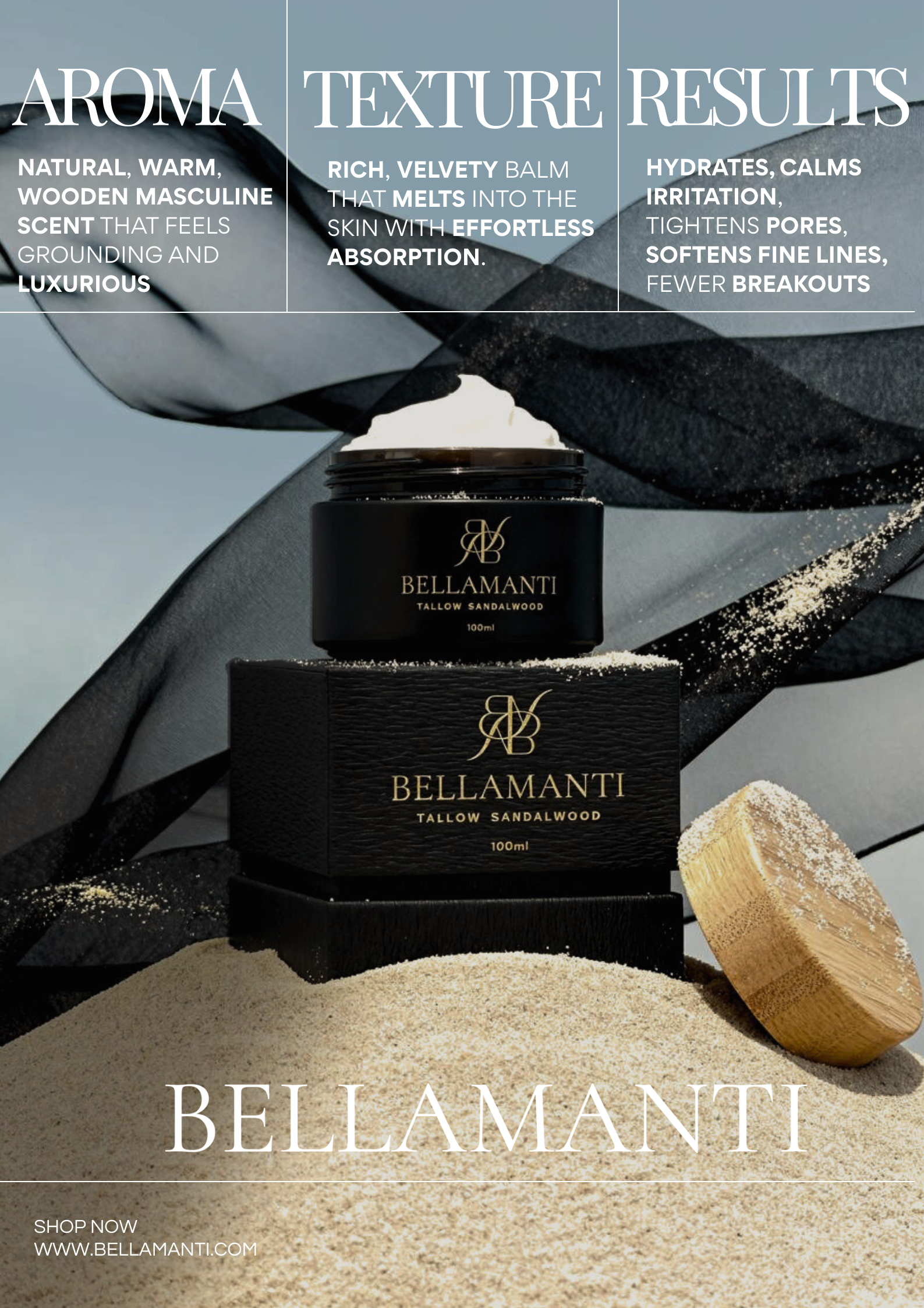 BELLAMANTI TALLOW SANDALWOOD BALM
