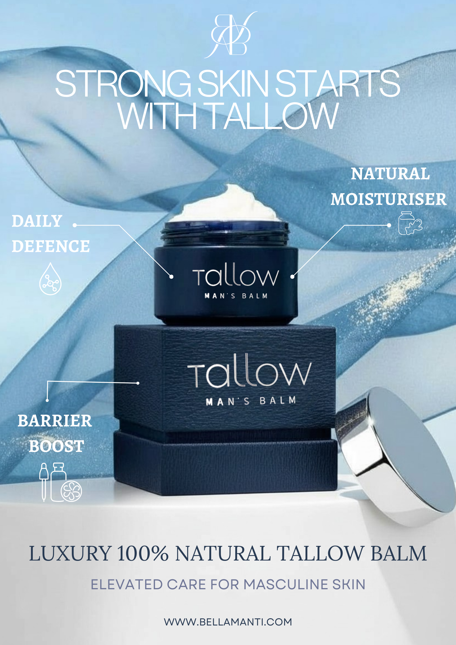 BELLAMANTI TALLOW MAN'S BALM