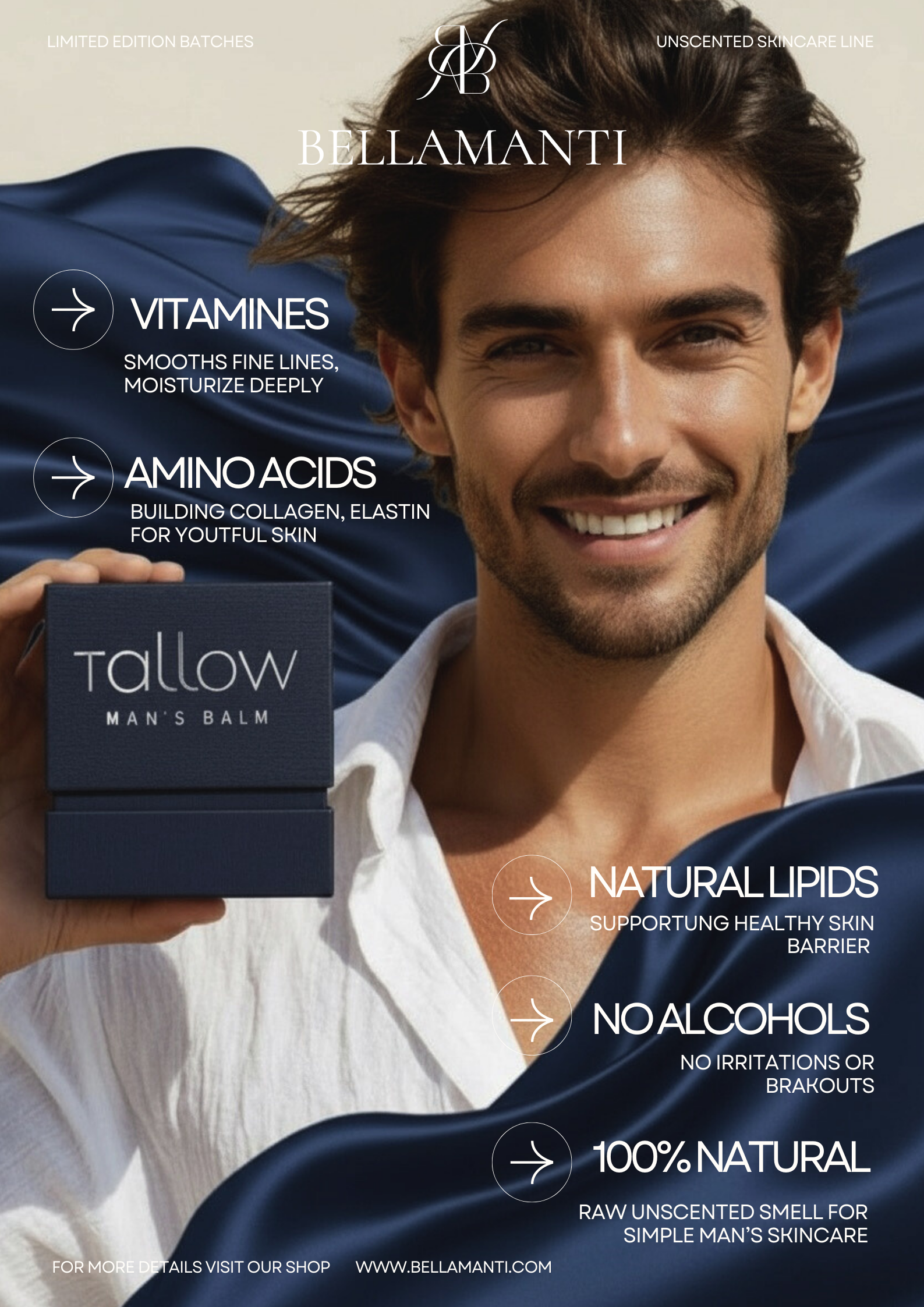 BELLAMANTI TALLOW MAN'S BALM