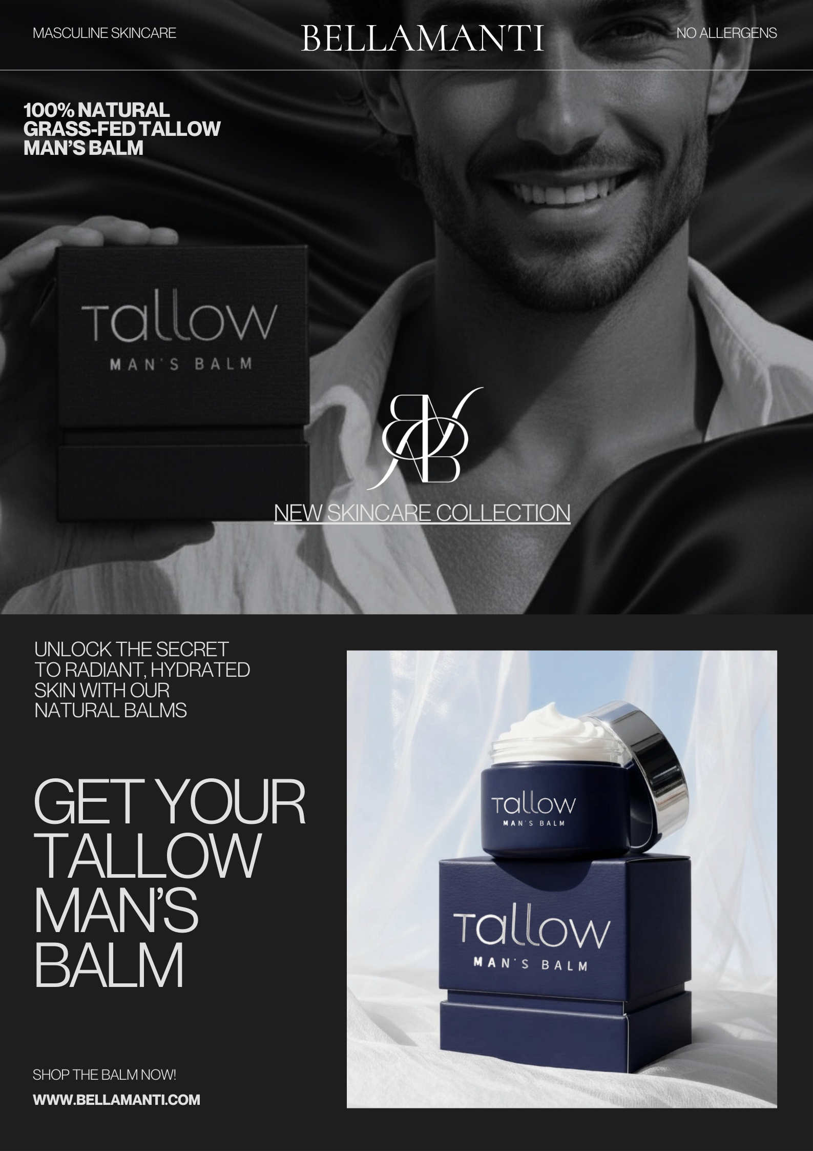 BELLAMANTI TALLOW MAN'S BALM